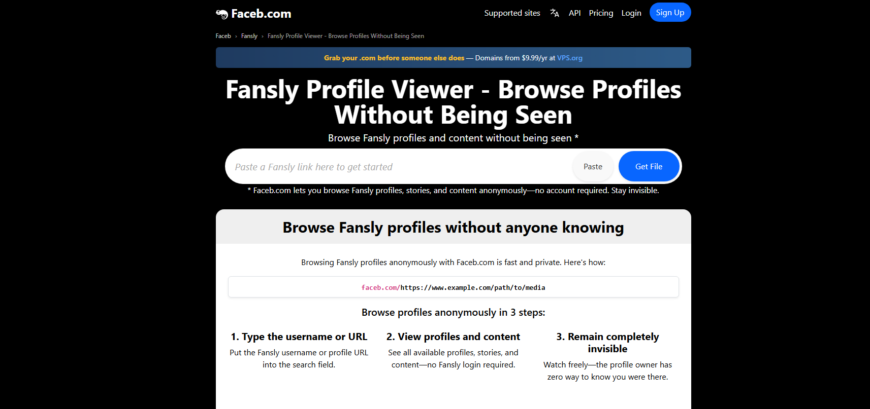 Facebook-Fansly-Profilbetrachter