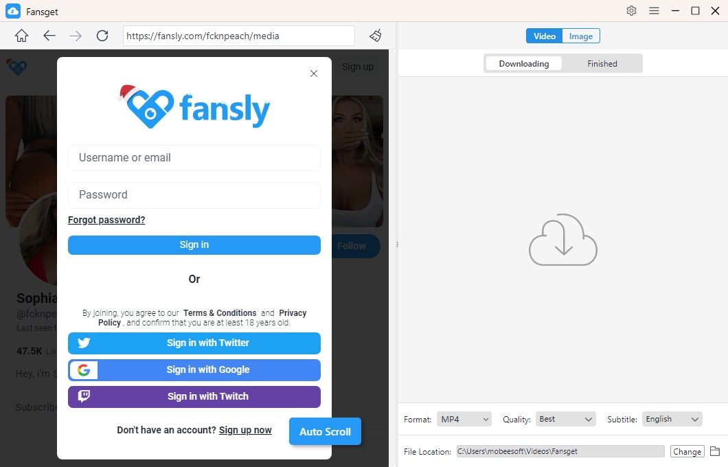 fansget log in fansly