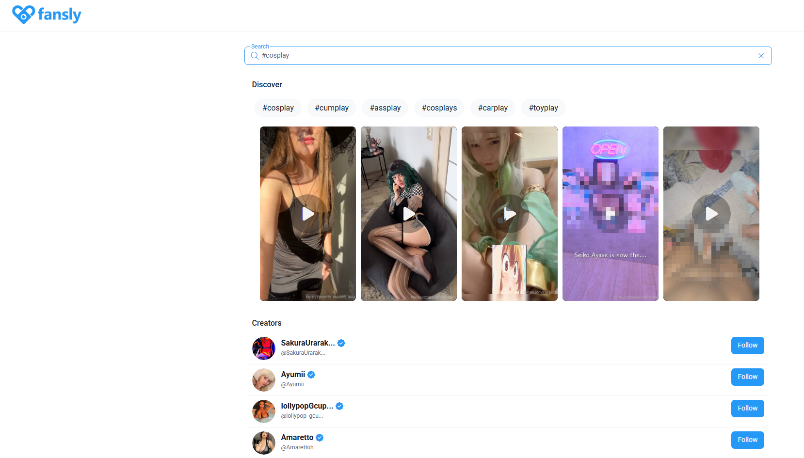 fansly search by hashtag