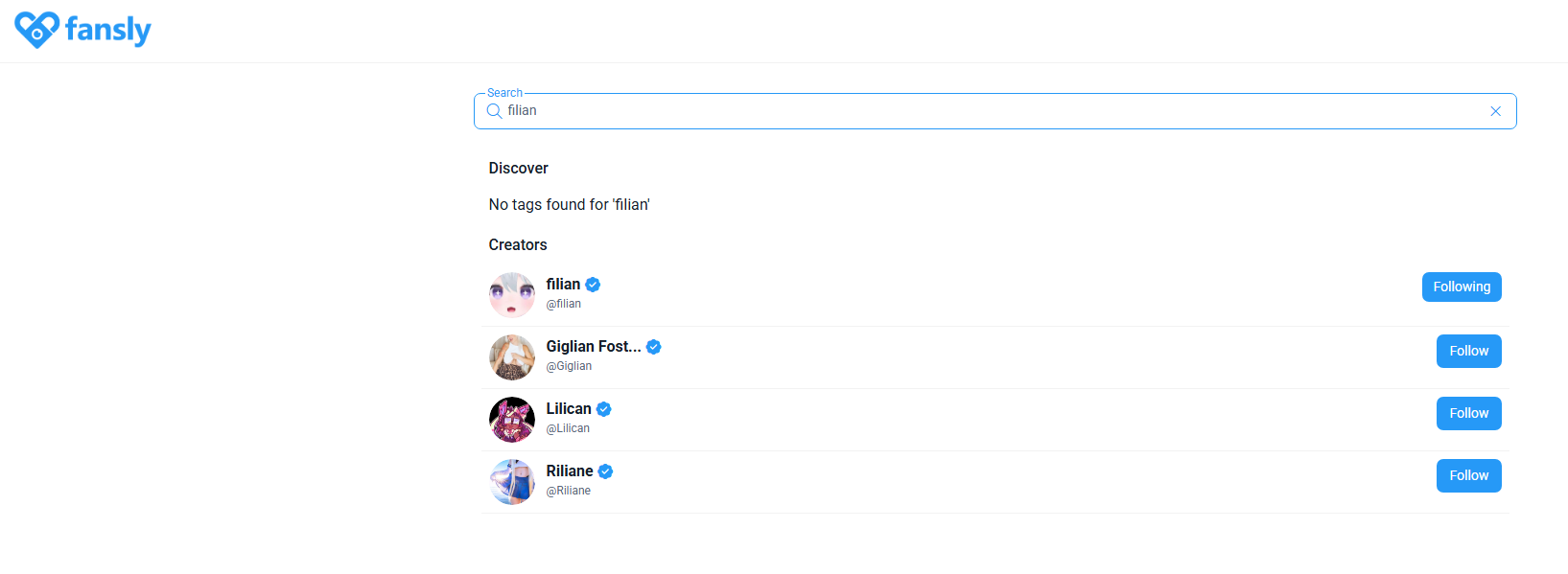 fansly search by user name