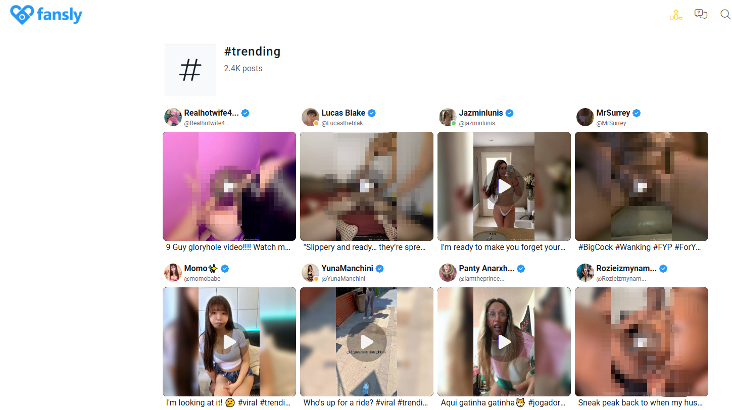 fansly trends