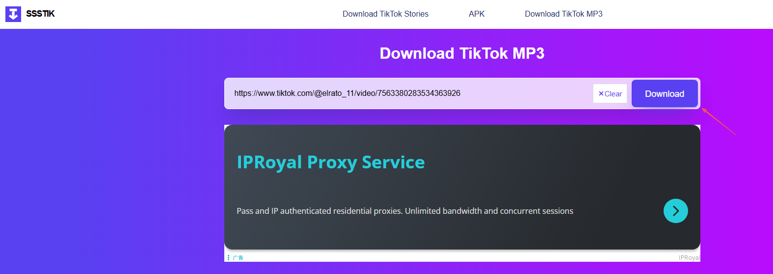ssstik download tiktok audio