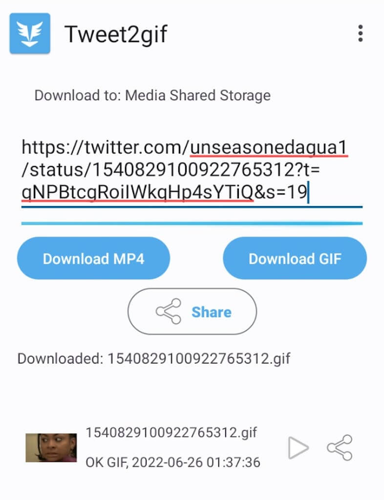 tweet2gif android
