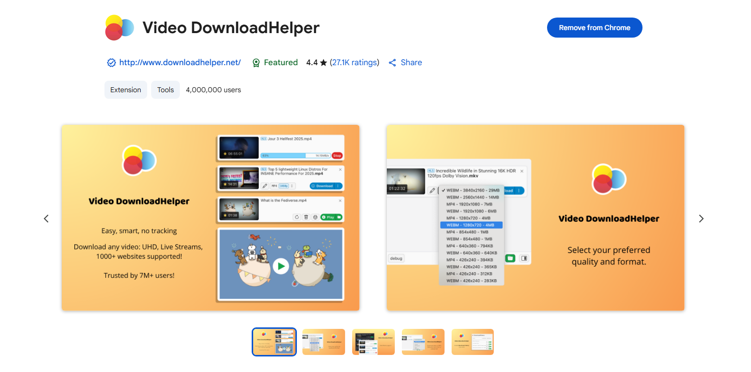 video downloadhelper