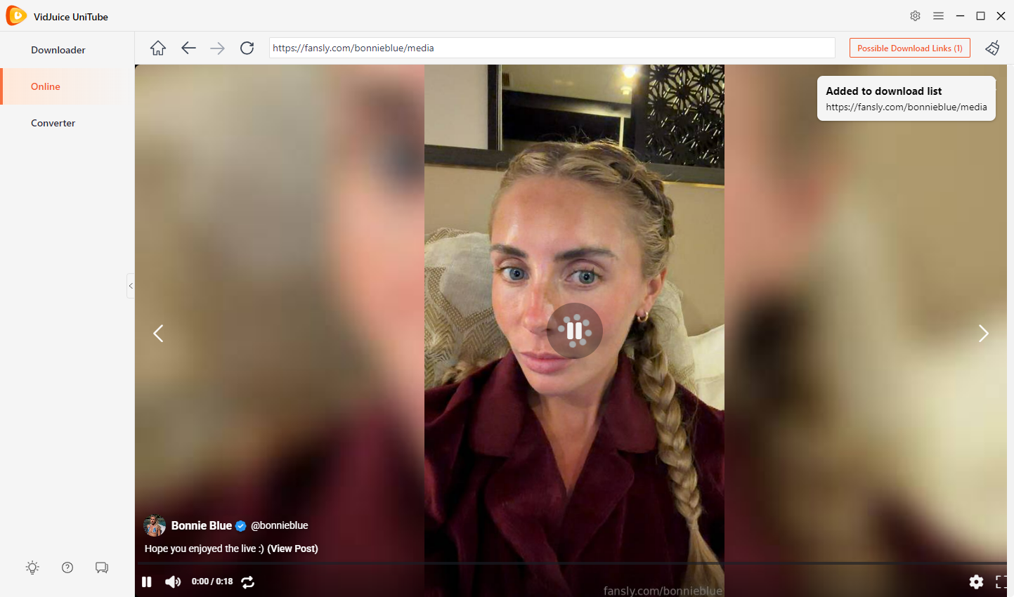 vidjuice download unitube video